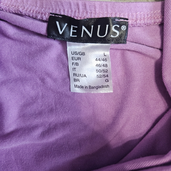 Venus Purple Halter Top Size L - Picture 4 of 7